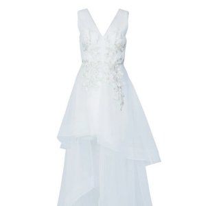NWT BCBGMAXAZRIA Ada Applique Tulle Gown Size 6